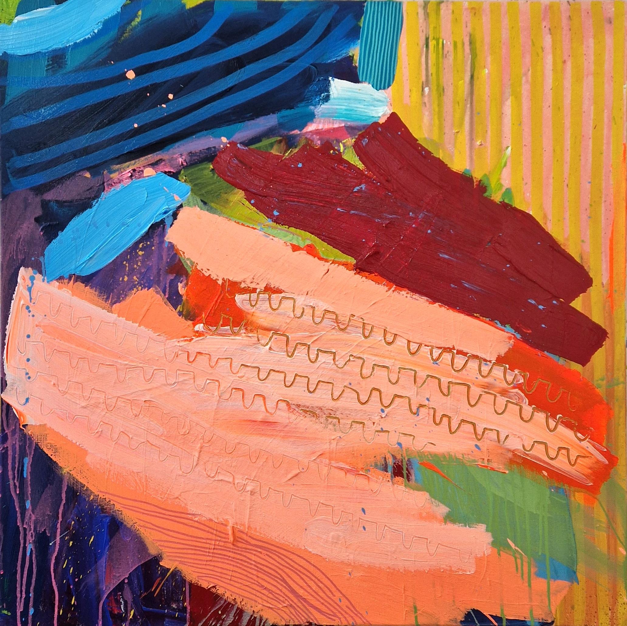 Pittura astratta originale, che esplora il linguaggio della pittura e del colore

INFORMAZIONI AGGIUNTIVE:
Pittura acrilica su tela
90 H. x 90 L. x 3 P. cm (35,43 x 35,43 x 1,18 pollici)
Venduto senza cornice

Dimensioni dell'immagine: 
Altezza: 90