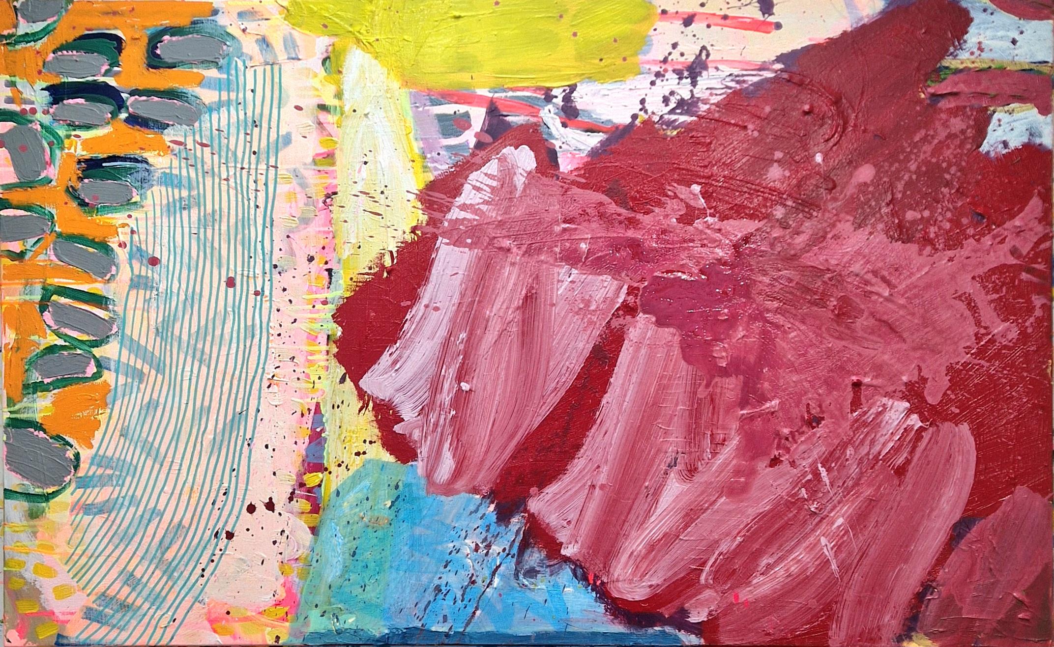 Jessie Woodward Abstract Painting – 837, Originalgemälde, Abstrakt, Wolke, Lebendig, Formen