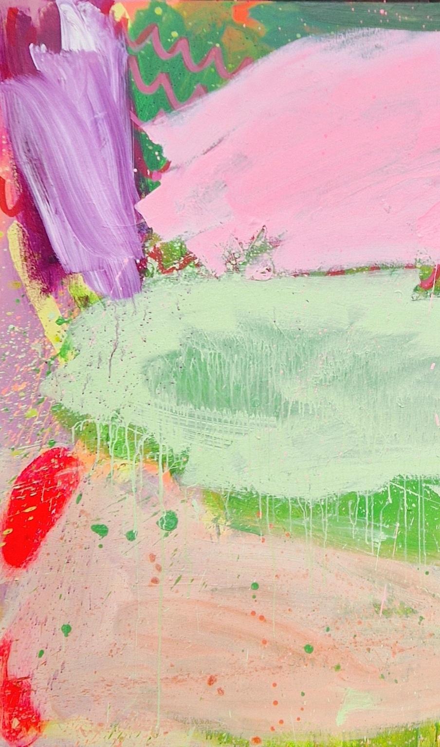 Jessie's intuitive artistic process delves into the inherent language of paint and mark-making to elicit emotional resonance in the viewer. Through this exploration, she aims to convey the capacity of pure abstraction to generate visual energy, joy,