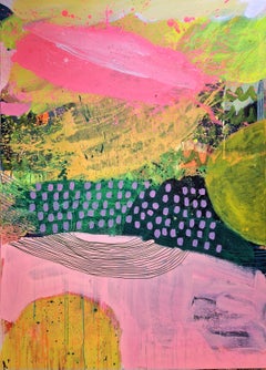 887, Original Painting, Abstract, Cloud, Vibrant, Shapes
