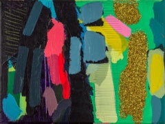 Jessie Woodward, #255, Pittura astratta originale, Arte luminosa e colorata