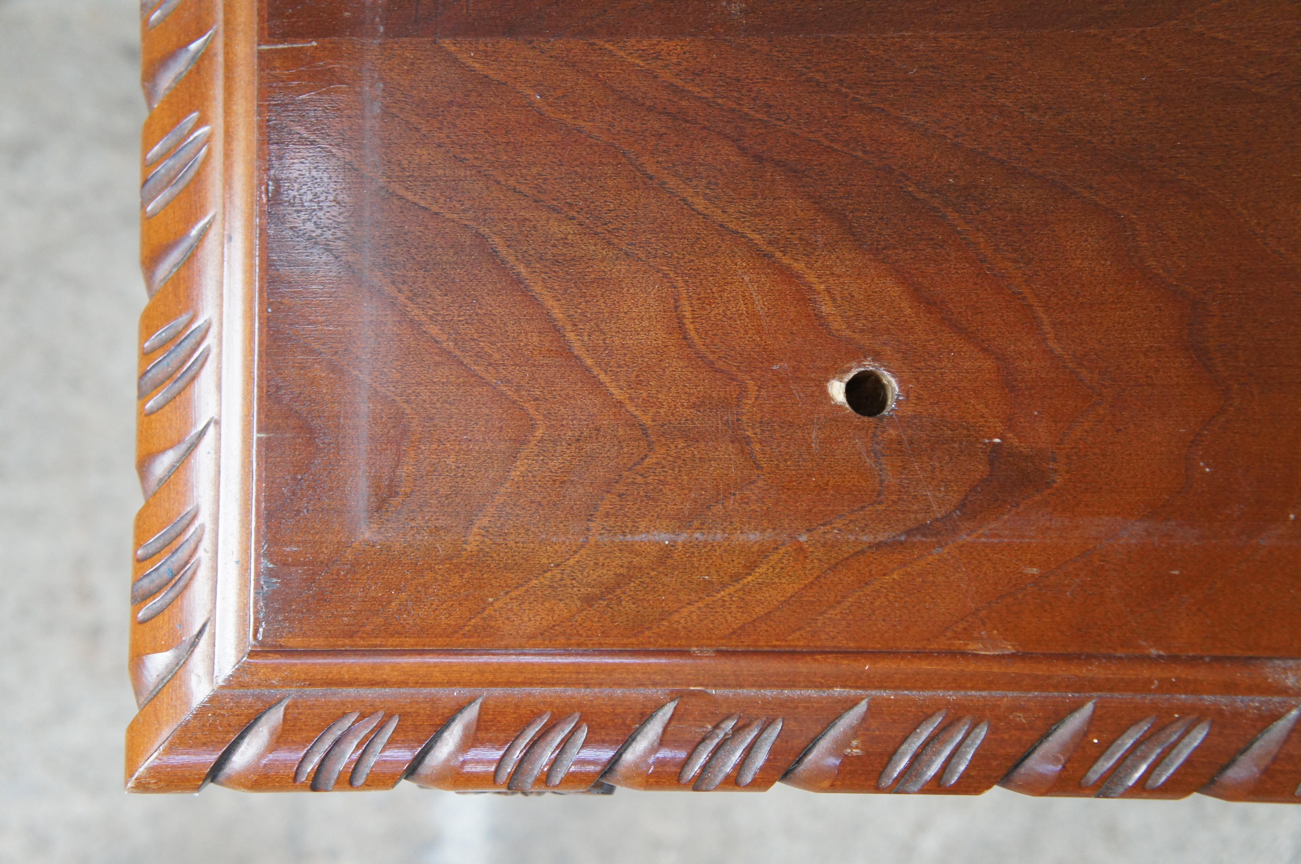 Spanish Colonial Jesus Ballester Marco Spanish Revival Mahogany Sideboard Library Console Desk