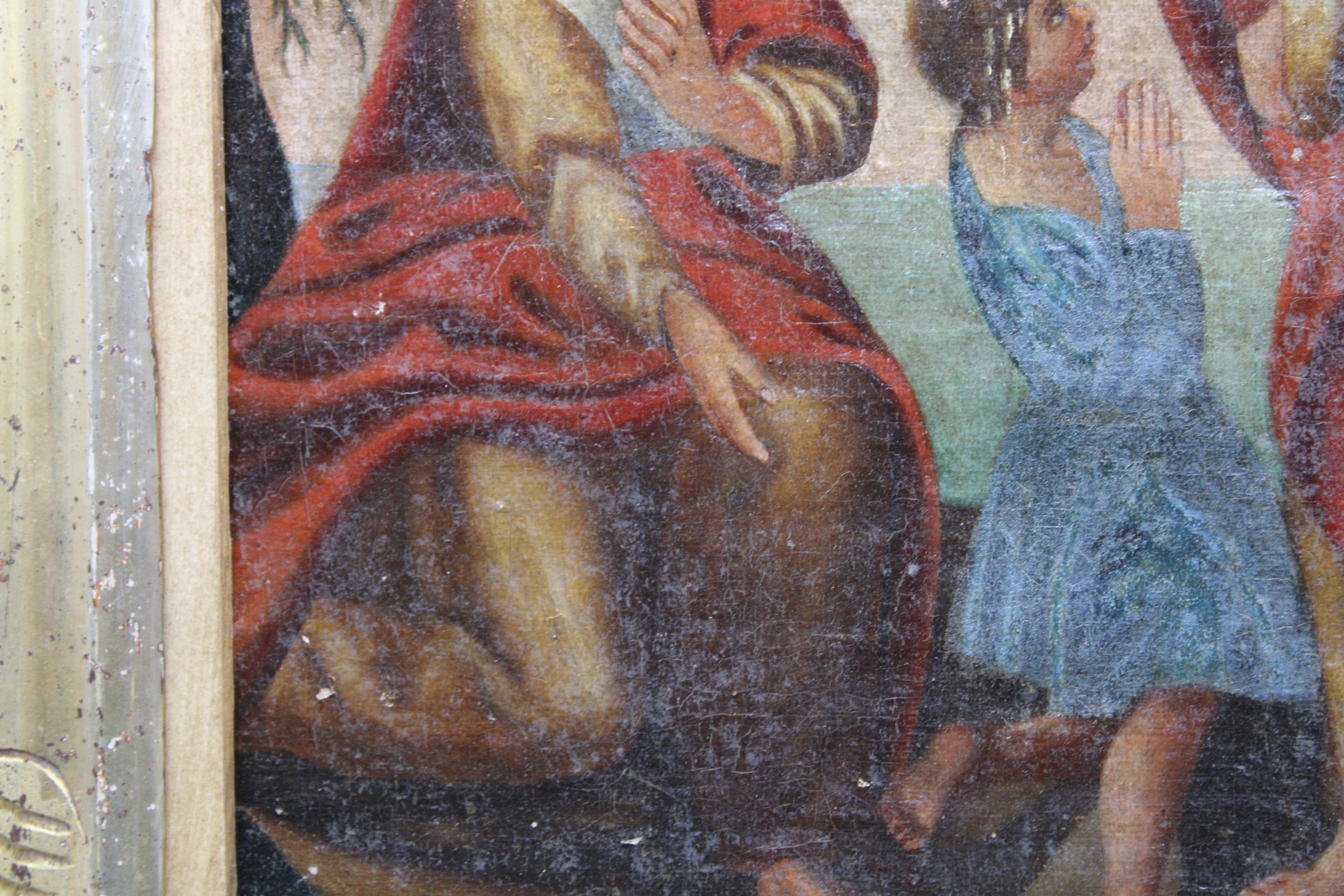 Jesus Baptizes a Baby Girl, Late 17th Century, Italy For Sale 2
