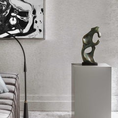 Rodin's thinker spaces - Jésus Campo Abstract Bronze layer Sculpture