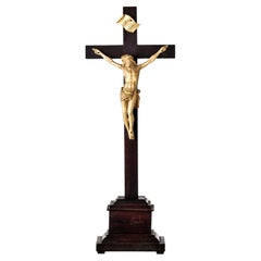 JESUS CHRIST CRUCIFIÉ 19e siècle  Sculpture italienne