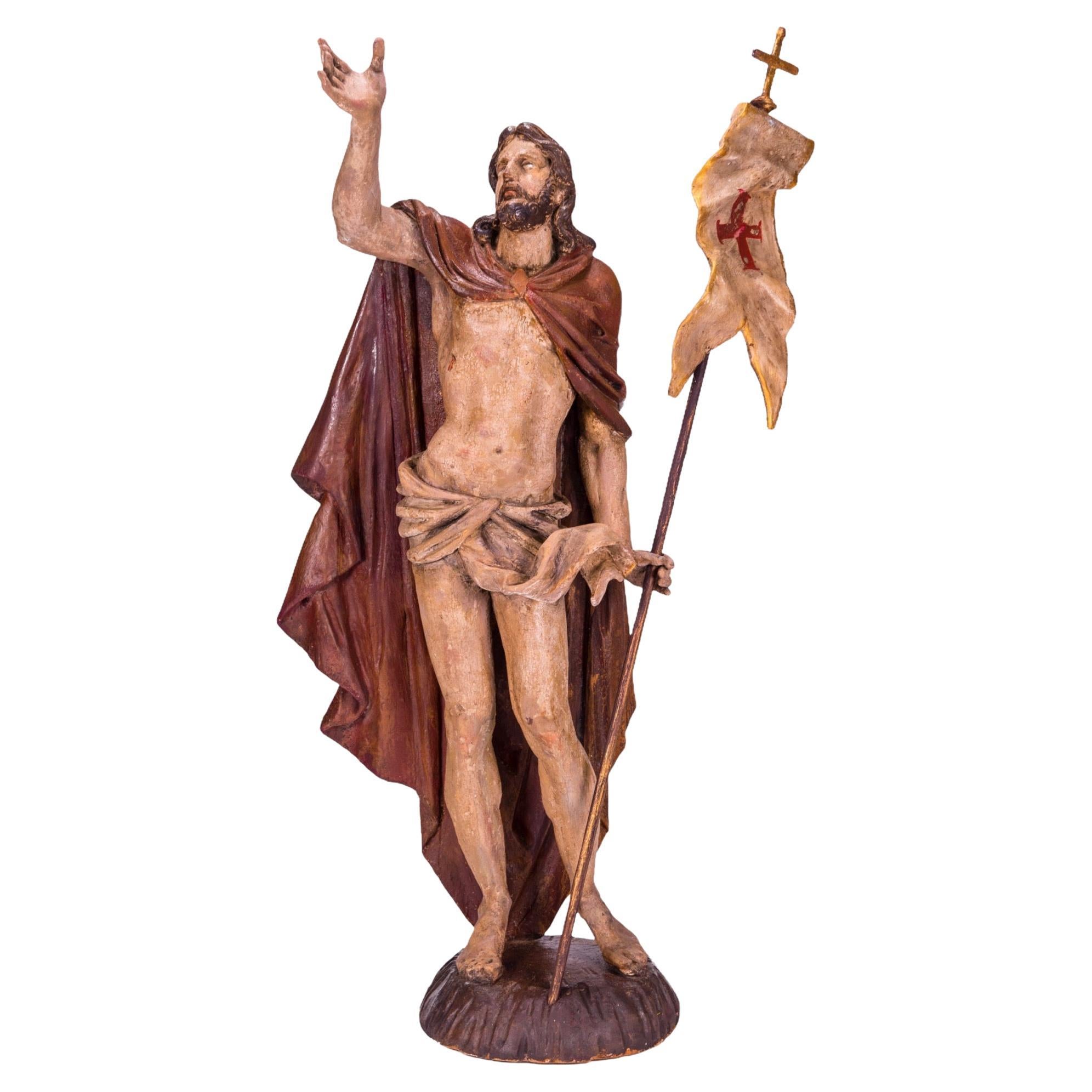 Jesus Christus, der Schöpfer, die nach seiner Auferstehung die Flagge erhöht, 16. Jahrhundert