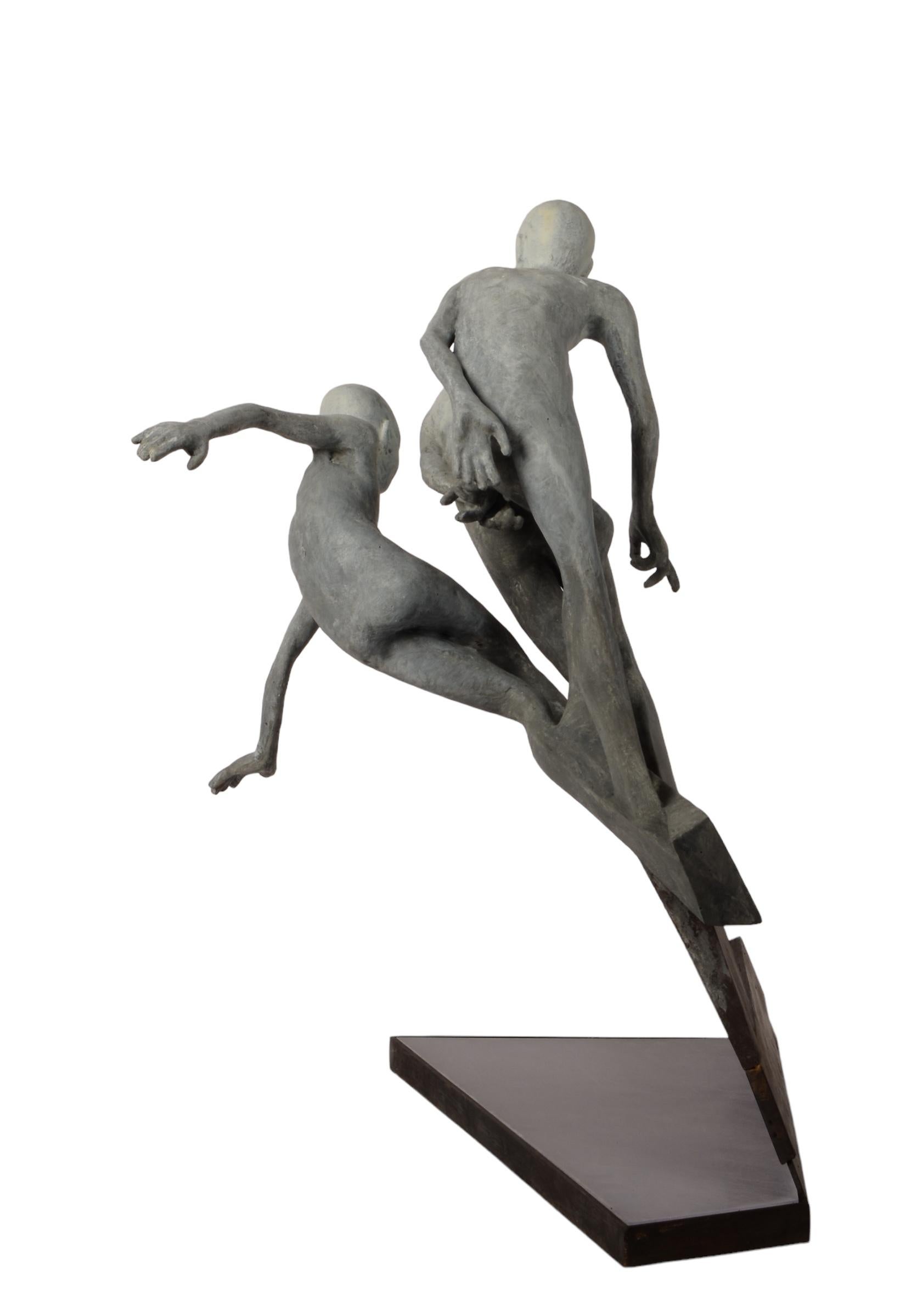 Jesús Curiá Perez
Course
fer, bronze et résine
21.75h x 10w x 19.75d in
55.24h x 25.40w x 50.16d cm
ed. 1/8
JCP056

Les sculptures de Jesús Curiá suscitent quelque chose de plus qu'un plaisir purement esthétique. On peut analyser rationnellement son