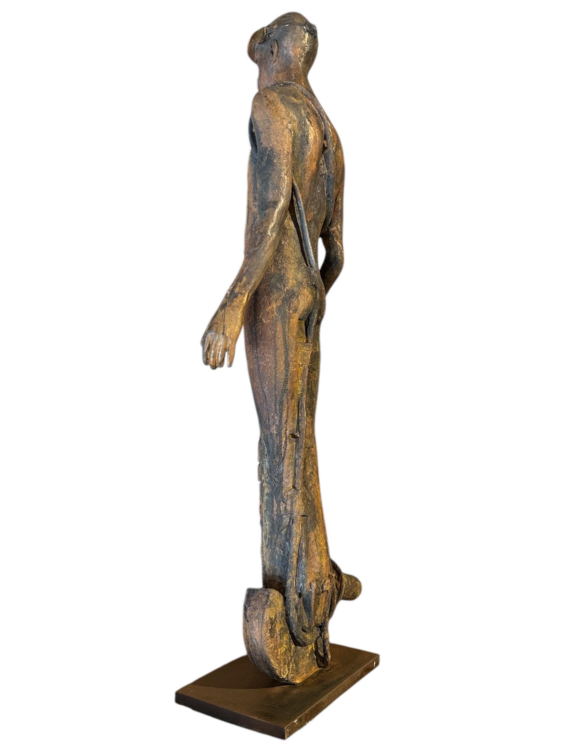 Serie Olimpo Vulcano – Bronzeskulptur des mythologischen Feuer Gottes im Angebot 2