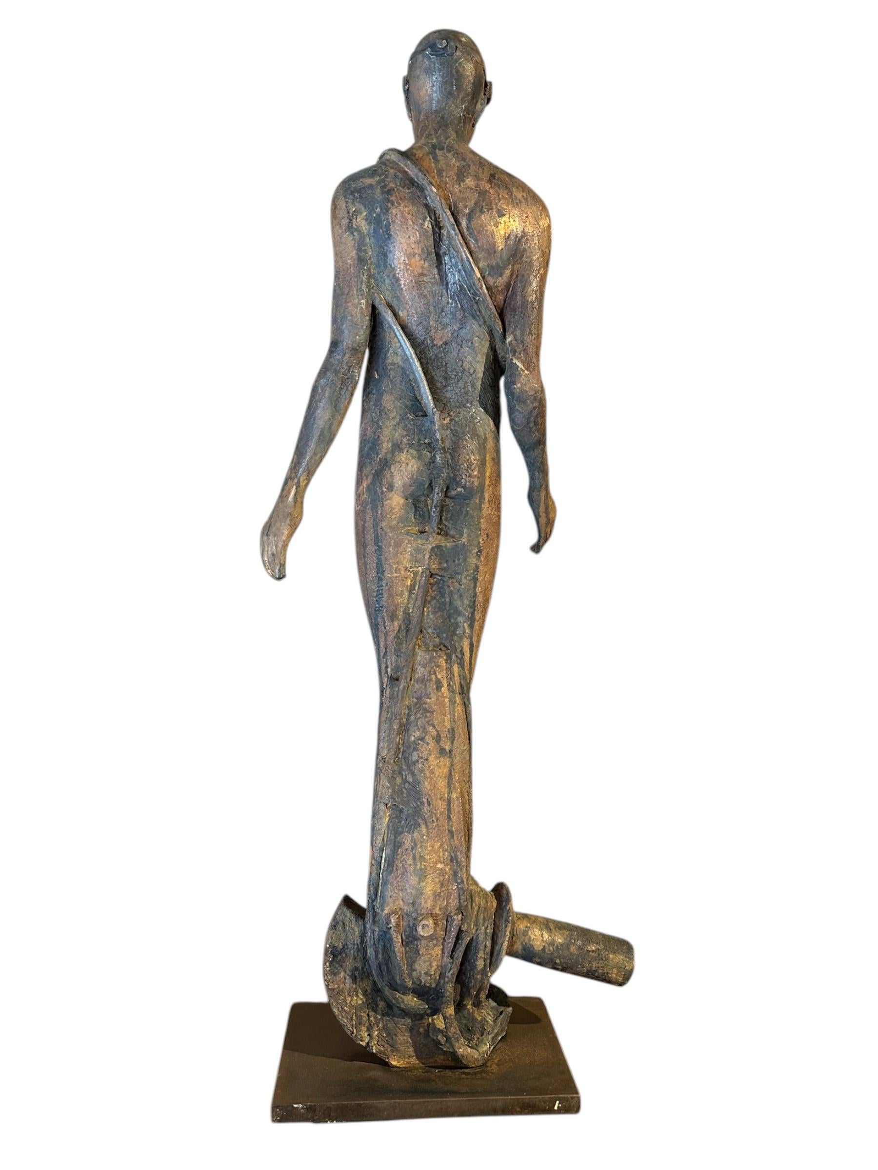 Serie Olimpo Vulcano – Bronzeskulptur des mythologischen Feuer Gottes im Angebot 3