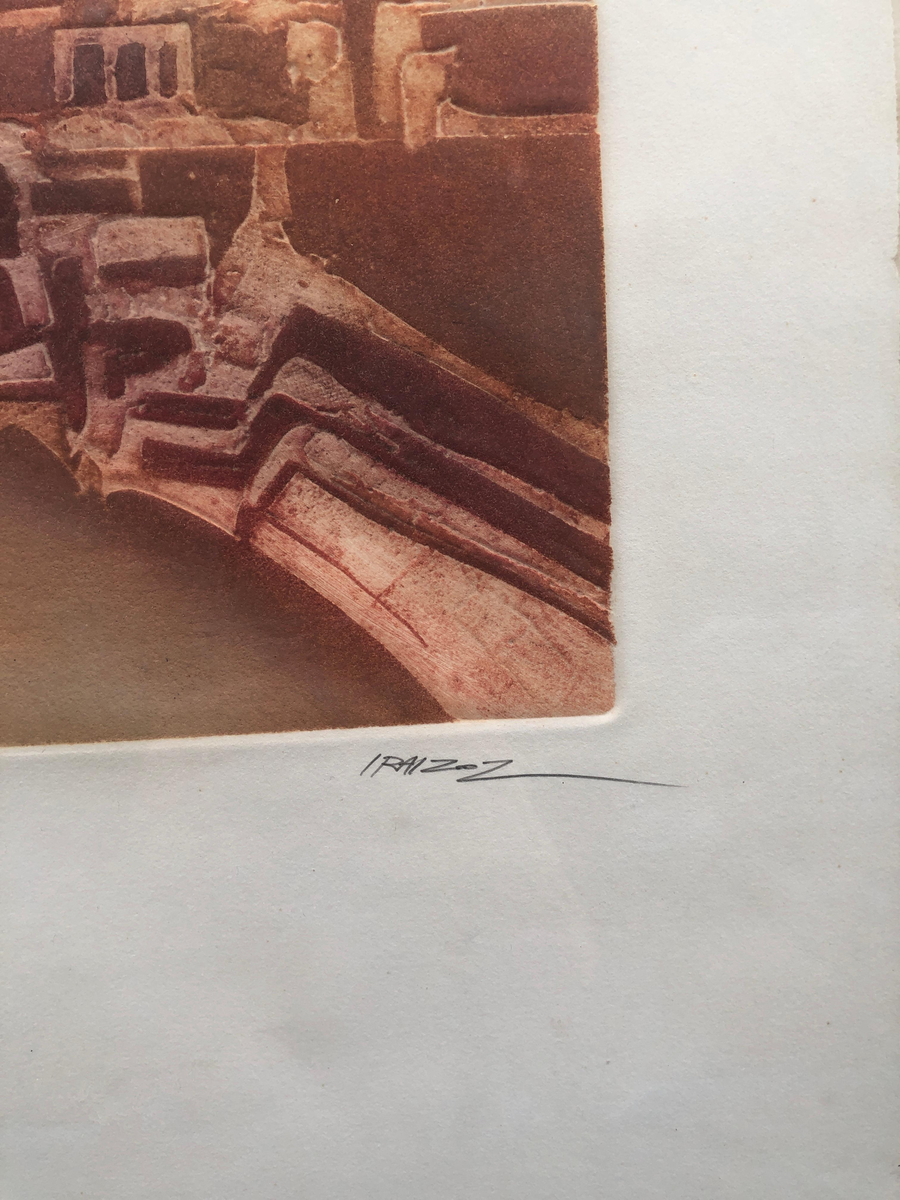Abstrakter Gravurdruck (Geometrische Abstraktion), Print, von Jesus Iraizoz