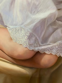Dreams for Tomorrow: Photorealist Figurative Painting Oil on Canvas