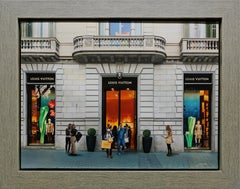 Louis Vuitton in Barcelona: Photorealistic Oil Painting