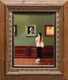Vermeer Sighting: Photorealist Oil Painting