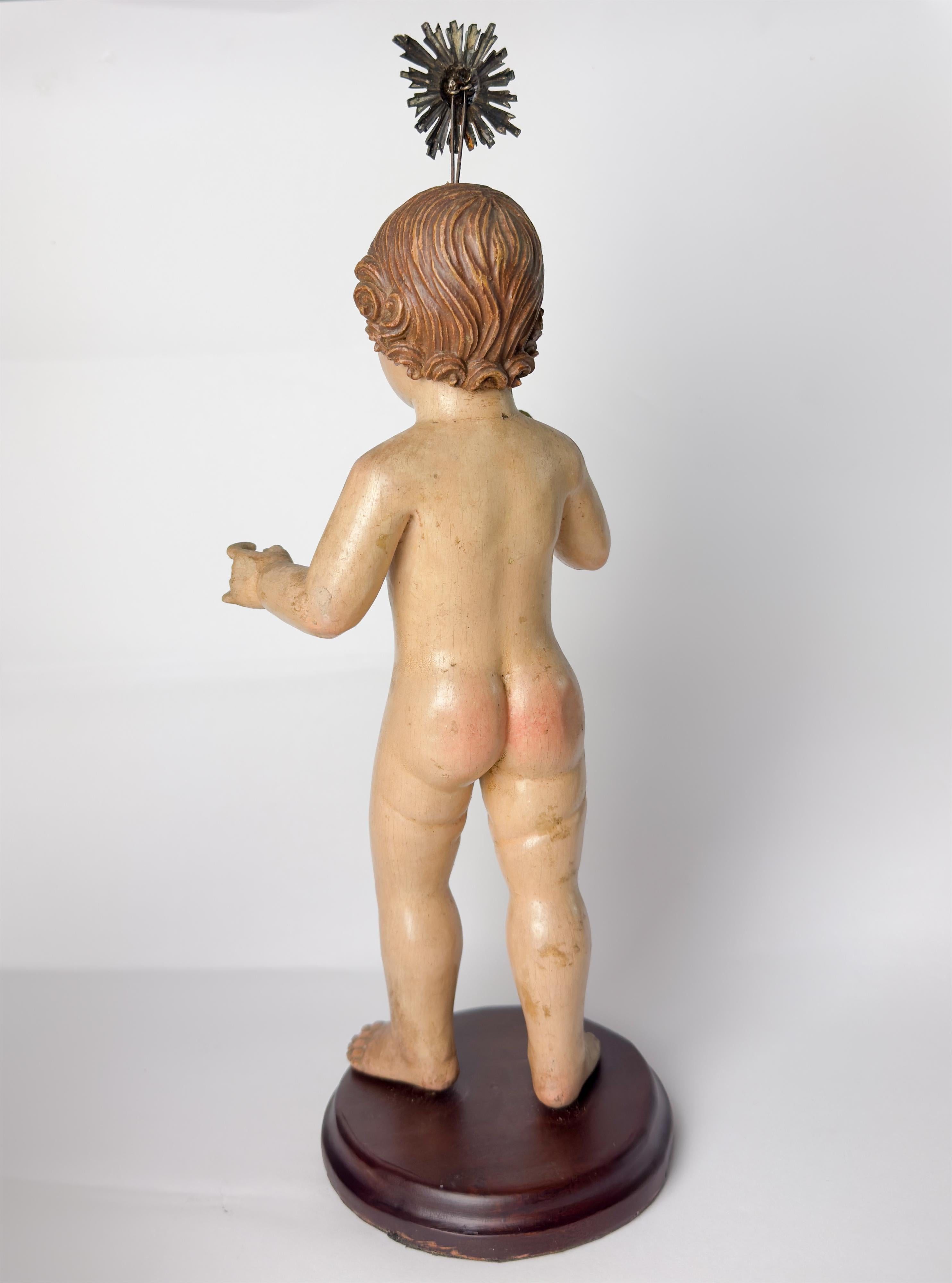 Gesù di Mechelen Scultura religiosa fiamminga, XVII secolo In condizioni discrete in vendita a Lisbon, PT