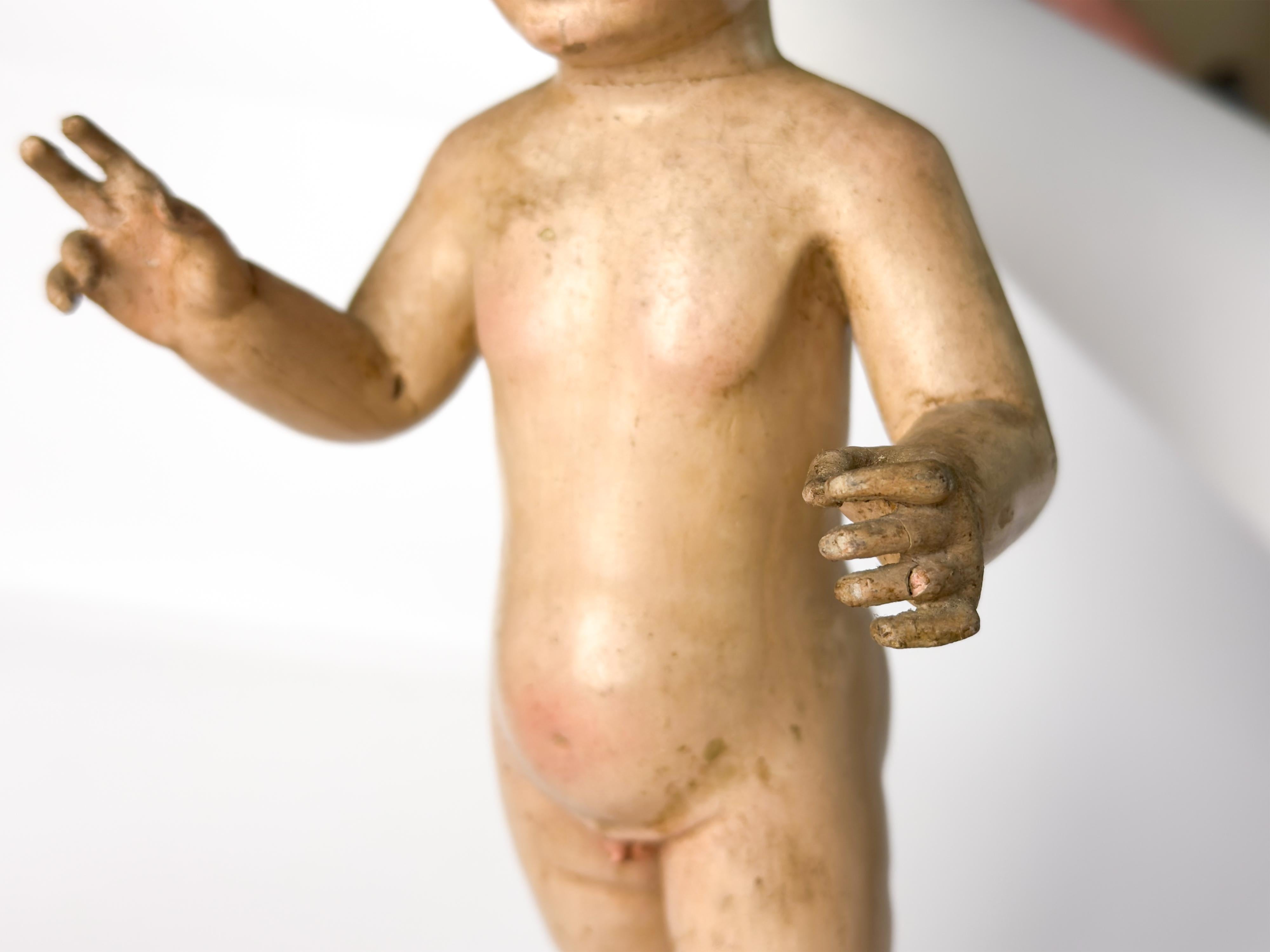 Legno Gesù di Mechelen Scultura religiosa fiamminga, XVII secolo in vendita