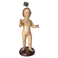 Jesus Of Mechelen Flemish Religious Sculpture, 17th Century