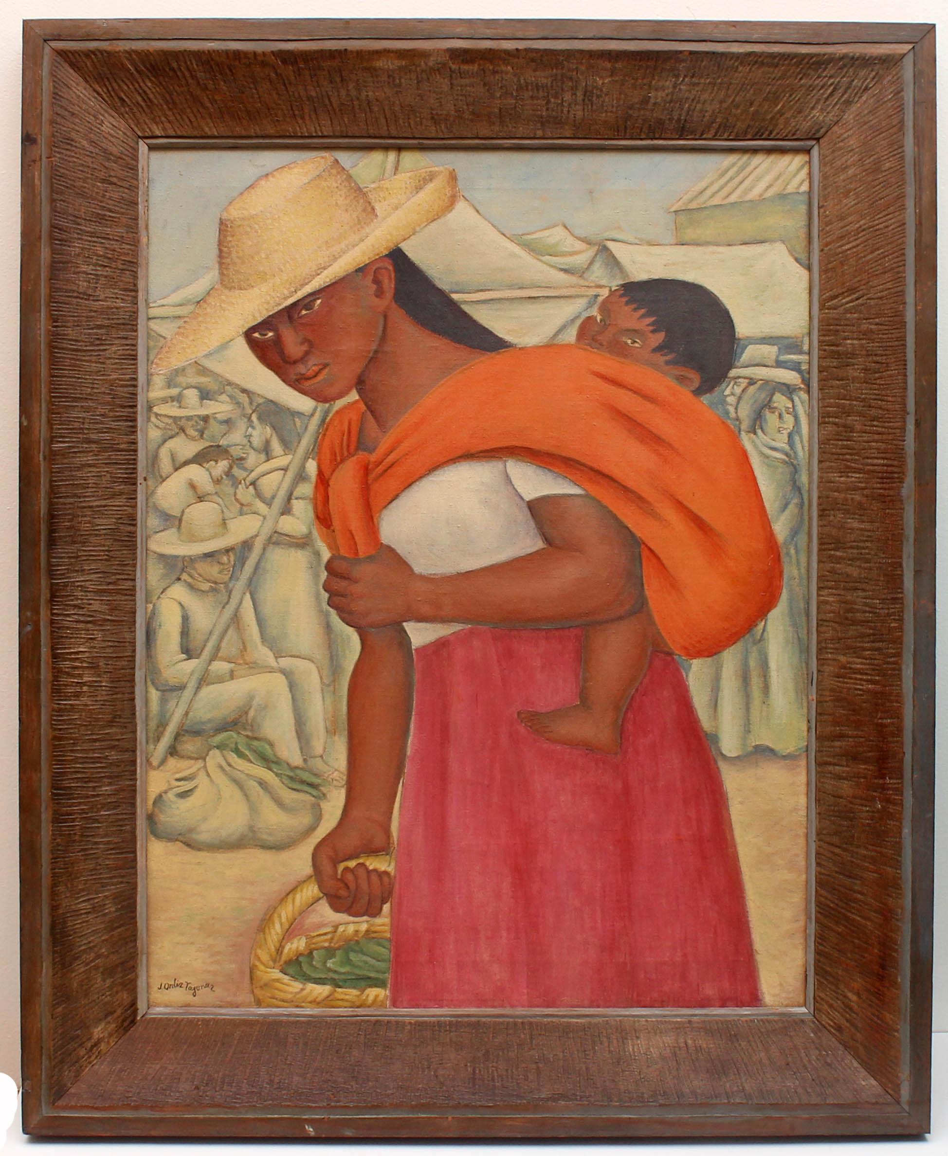 Mother and Child by Latin American Artist Jesus Ortiz Tajonar