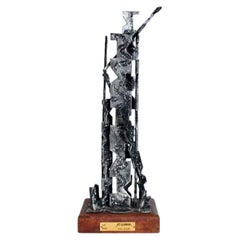Jesus Peligri for Art Summa Abstract Welded Iron Table Sculpture