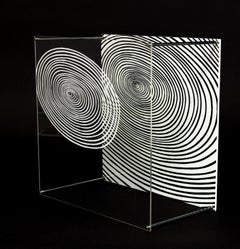 Jesus Rafael Soto Spiral from the Sotomagie Series 1967 Mixed Media Sculpture