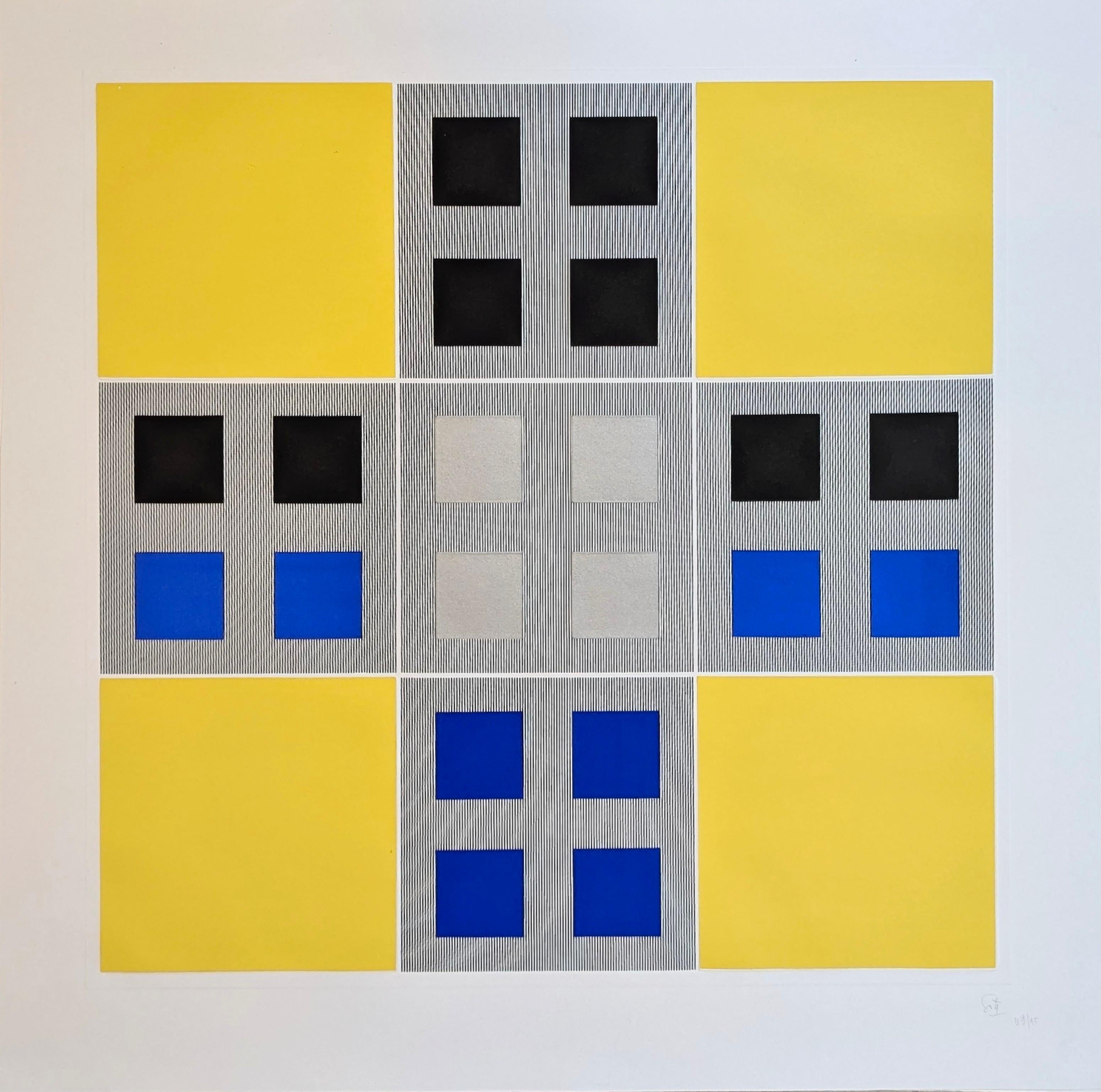 Jesús Rafael Soto  Abstract Print - Composition 1
