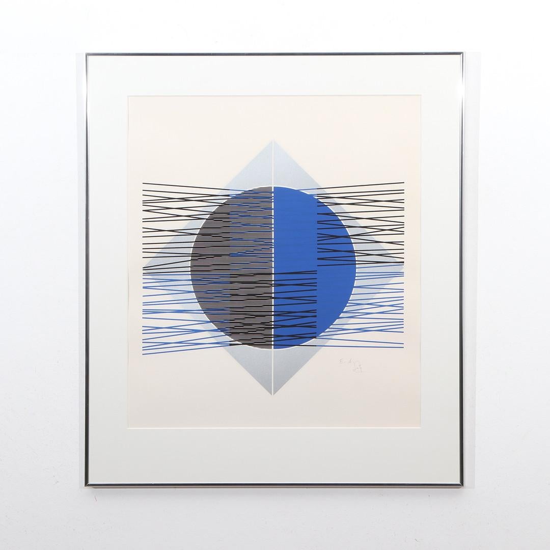 Jesús Rafael Soto (1923-2005) - Araya - Serigrafia a colori su carta, 1974 in vendita 2