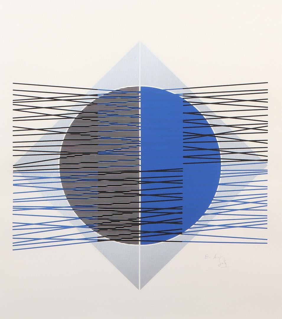 Jesús Rafael Soto (1923-2005) - Araya - Serigrafia a colori su carta, 1974 in vendita 3