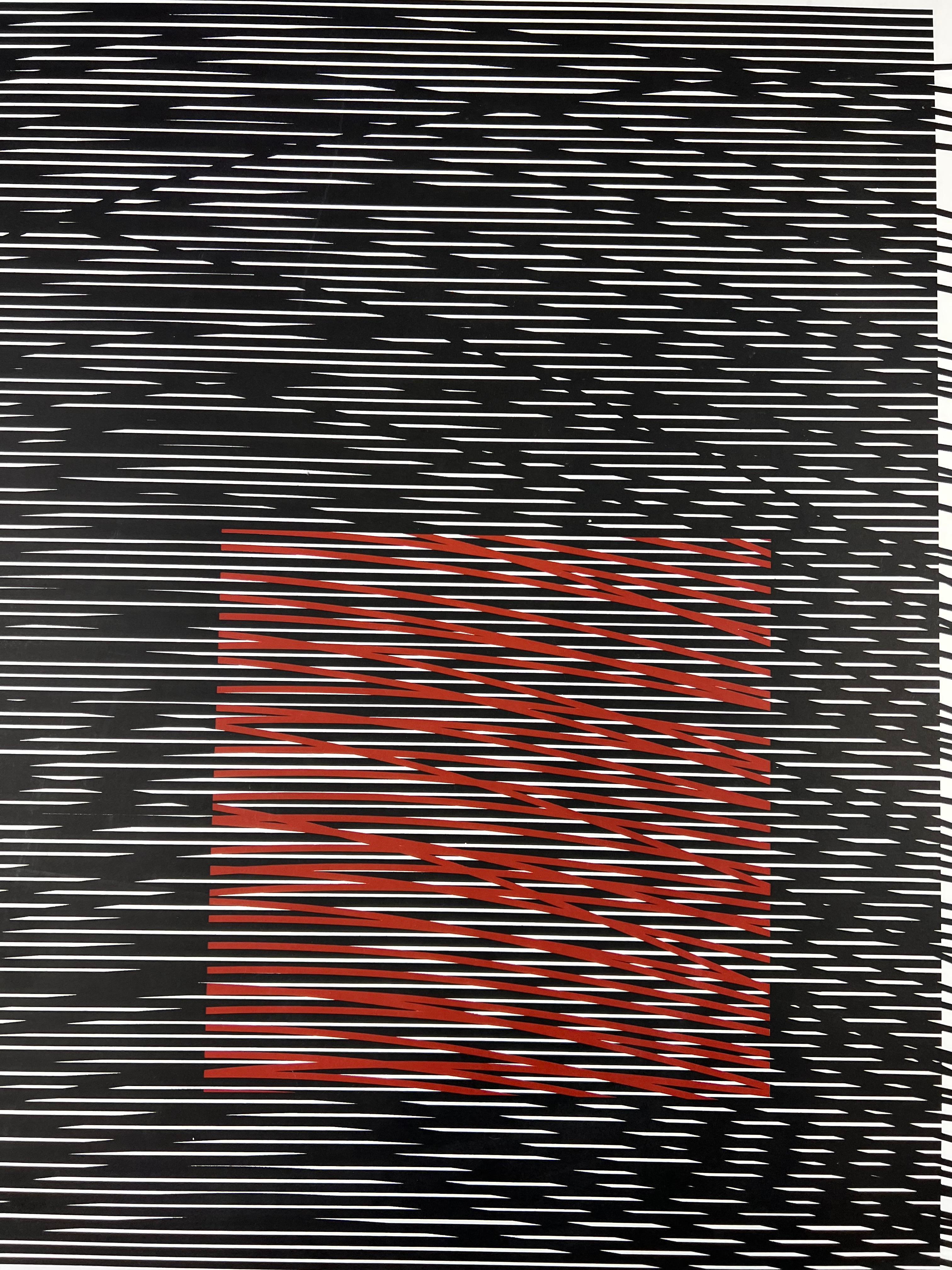 Jesús Rafael Soto ( 1923 - 2005 ) - Composizione - serigrafia firmata a mano - 1970 2