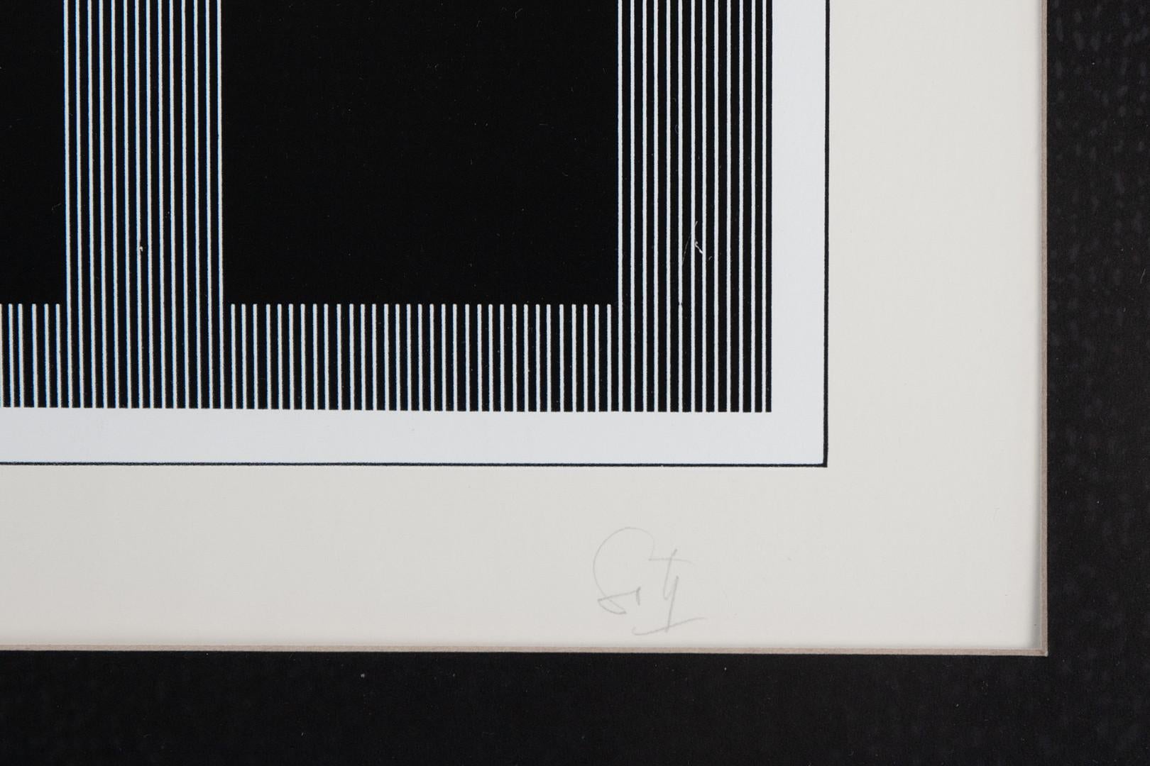 Jesús Rafael Soto ( 1923 - 2005 ) - Serigrafia firmata a mano - 1971 2