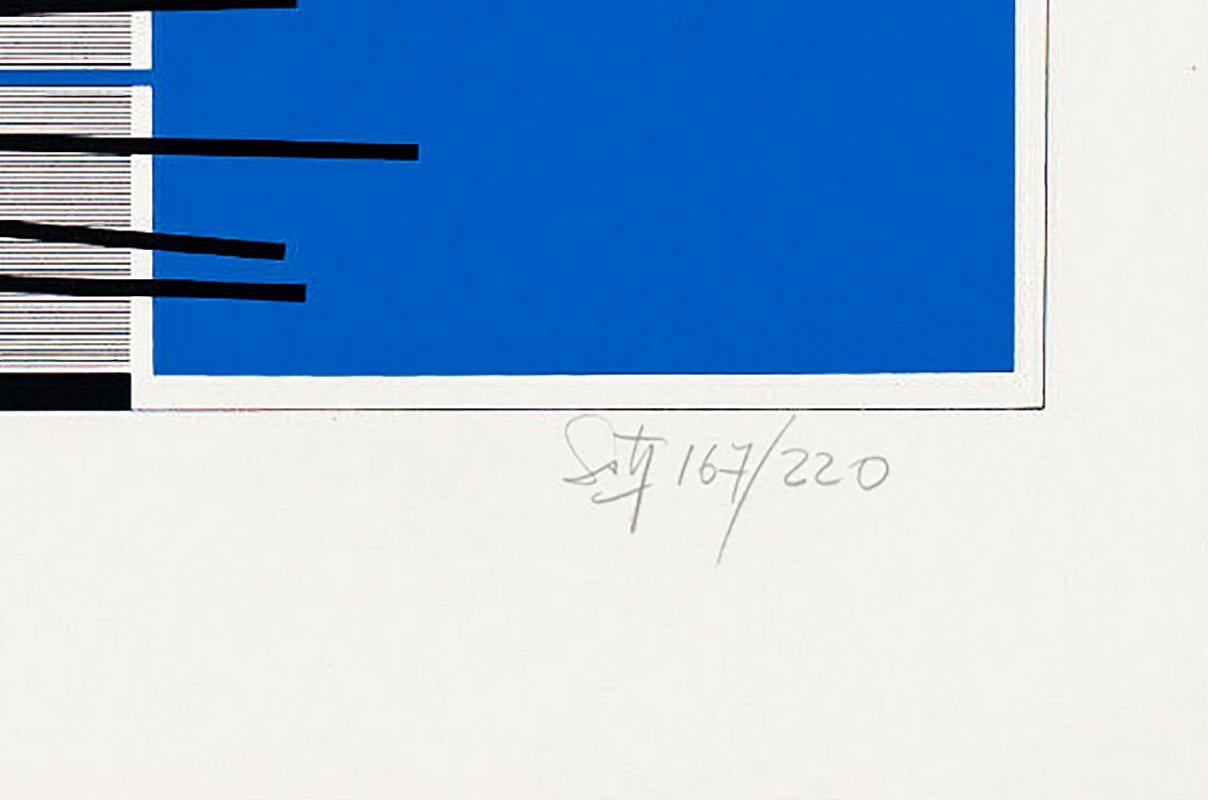Jesus Rafael Soto - Ohne TitelDruck aus der Mappe Kölner Kunstmarkt '68, erschienen in einer Auflage von 220 Exemplaren.Farbserigrafie auf Karton.Handsigniert und mit Bleistift nummeriert.Abmessungen: 45 x 32 cm (17.7 x 12.6 in.)

Jesus Rapheal Soto