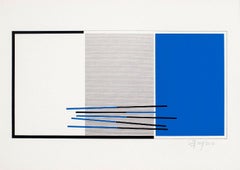 Jesus Rafael Soto – Ohne Titel, farbiger Siebdruck, signiert und nummeriert, 1968