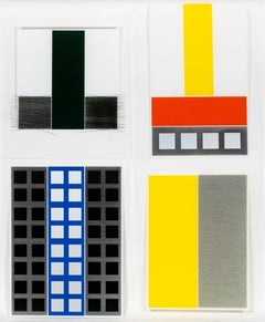 Screenprints A, B, C, D from the "Jai-Alai Series"