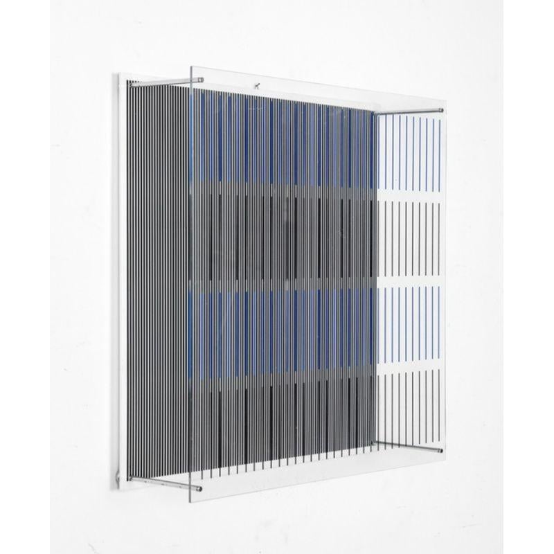 Jesús-Rafael Soto ( 1923 - 2005 ) - Tes Azules Y Negras - kinetic sculpture, 1979

Additional information:
Material: Kinetic sculpture, edited in 1979, made with Screen printing on two methacrylate panels and metal rods
Dimension: 50 × 50 × 12