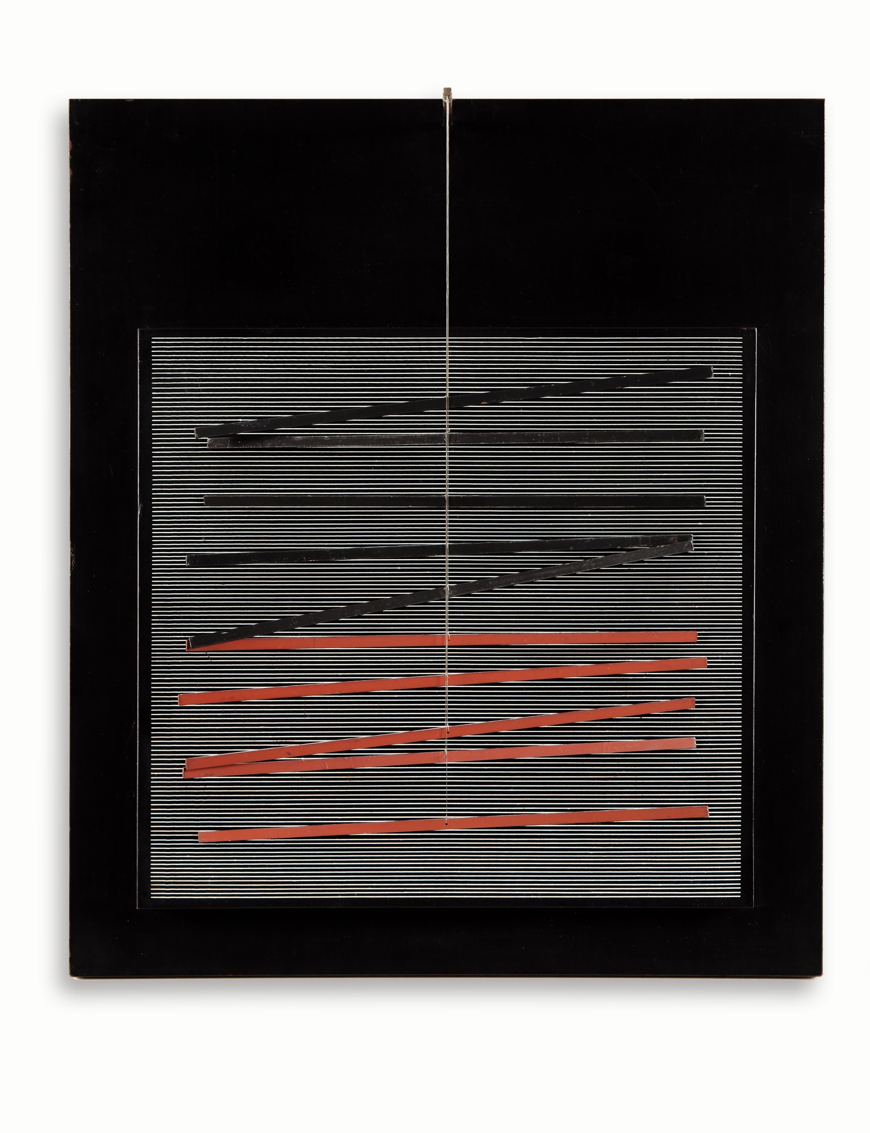 Jesús Rafael Soto  Abstract Sculpture – Brique et Noir, Petite Vibration