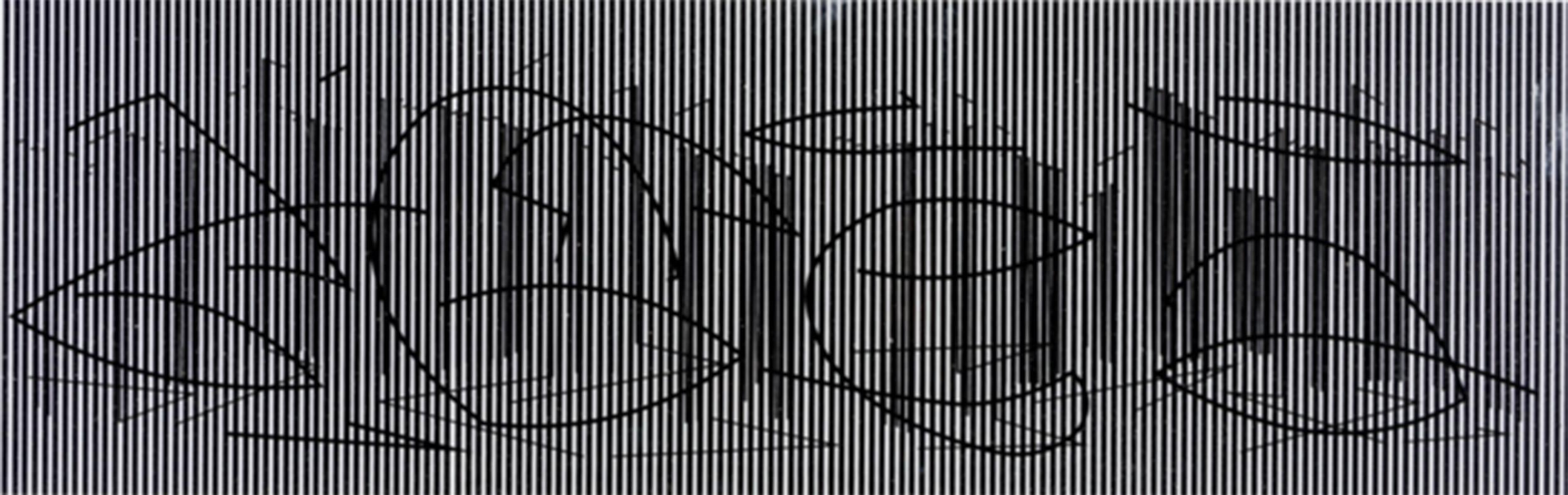 Serie Sintesis
Jesus Rafael Soto, Venezuelan (1923–2005)
Date: 1979
Screenprint on Plexiglass and Metal Rods
Edition of 36/110
Size: 11.8 x 27.5 x 5 in. (29.97 x 69.85 x 12.7 cm)
Publisher: Editions Denise Rene, Paris
Reference: Soto, The