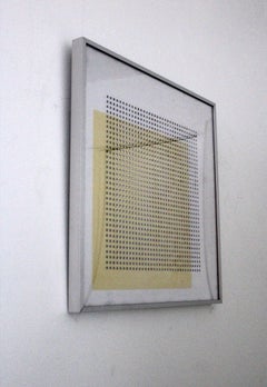 Jesus Rafael Soto Untitled from the Sotomagie Series 'Yellow' Signed 1967 Op Art