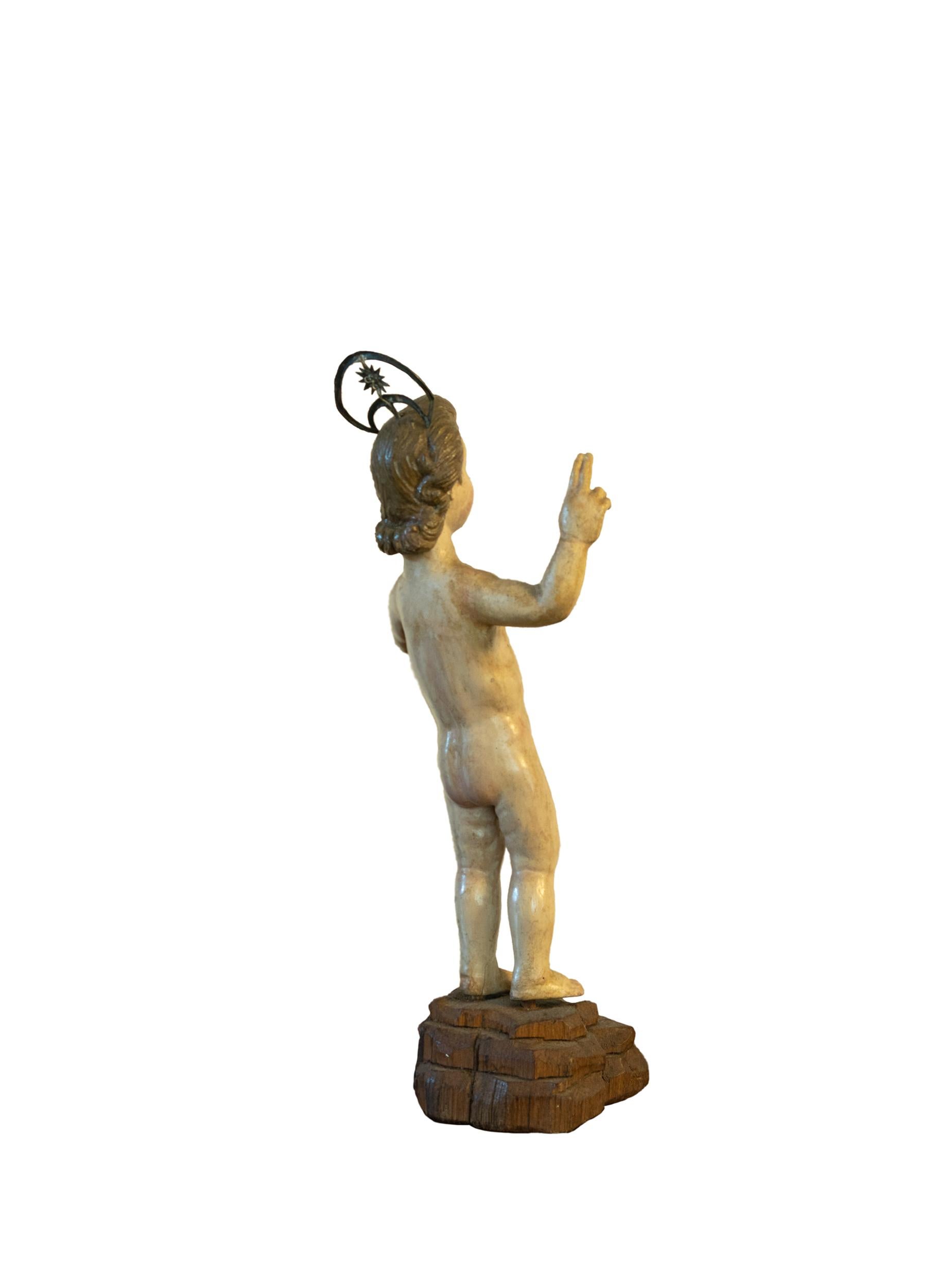Renaissance Sculpture de Jésus Salvator Mundi, art religieux flamand, 17e siècle en vente