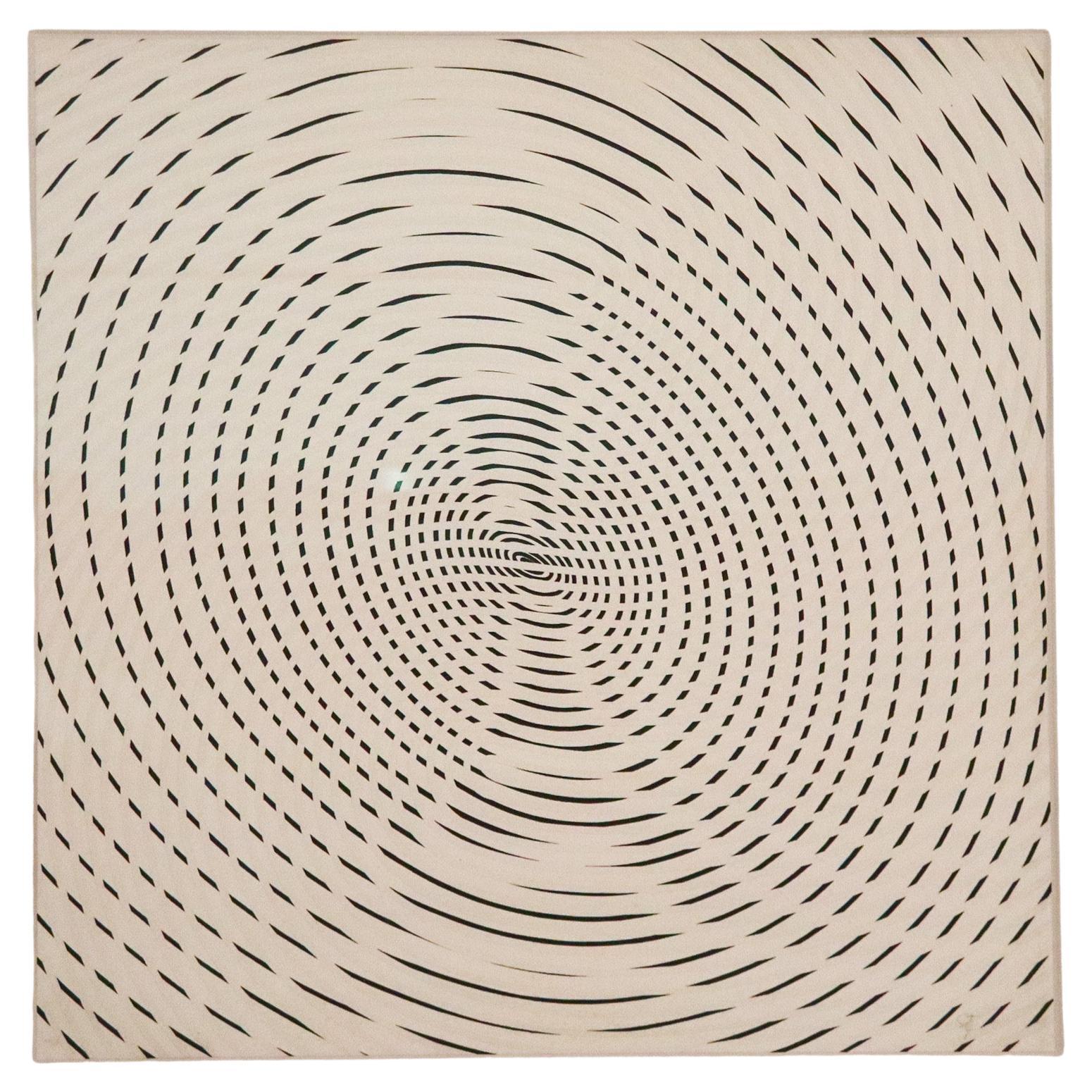 JESUS SOTO 1977 Sotomagie La Huella Spirals Serigrafia su carta UV incorniciata
