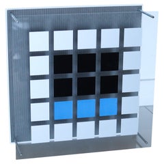 JESUS SOTO 1979 Edition 100/110 Sculpture Op-Art Sérigraphie Plexiglas & Acier