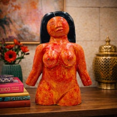 Jesús Tellosa Escultura desnuda mexicana de bronce, Firmada 2002