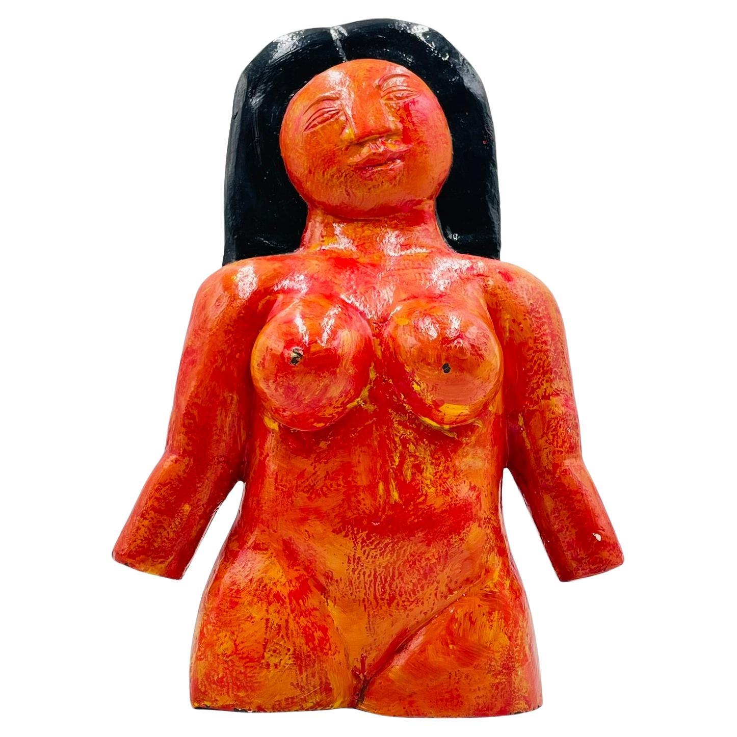 Jesús Tellosa Mexican Bronze Nude Sculpture, Signed 2002 For Sale