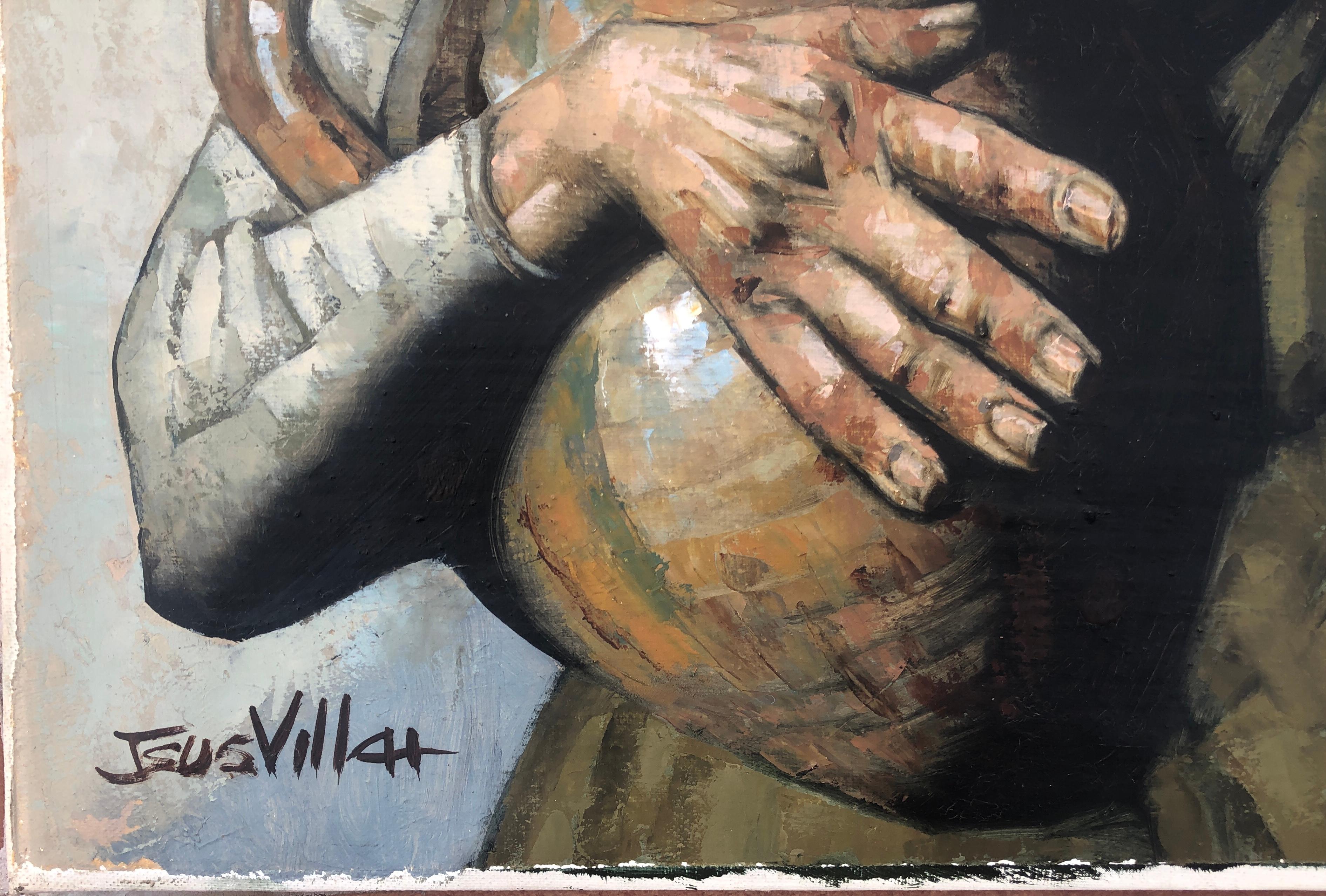 Esencia Andaluza óleo sobre lienzo pintura España pueblo español - Painting de Jesus Villar