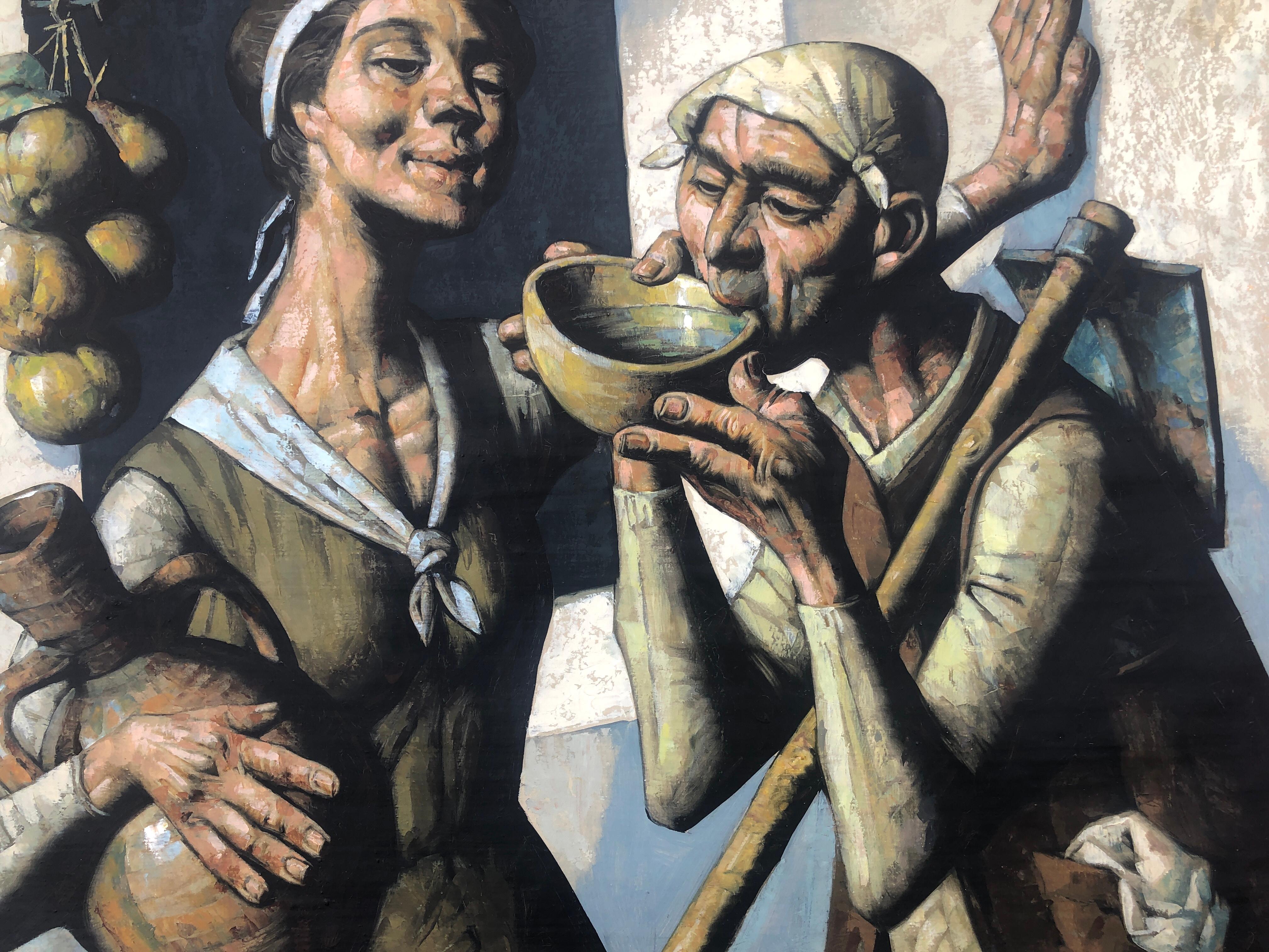 Esencia Andaluza óleo sobre lienzo pintura España pueblo español 2