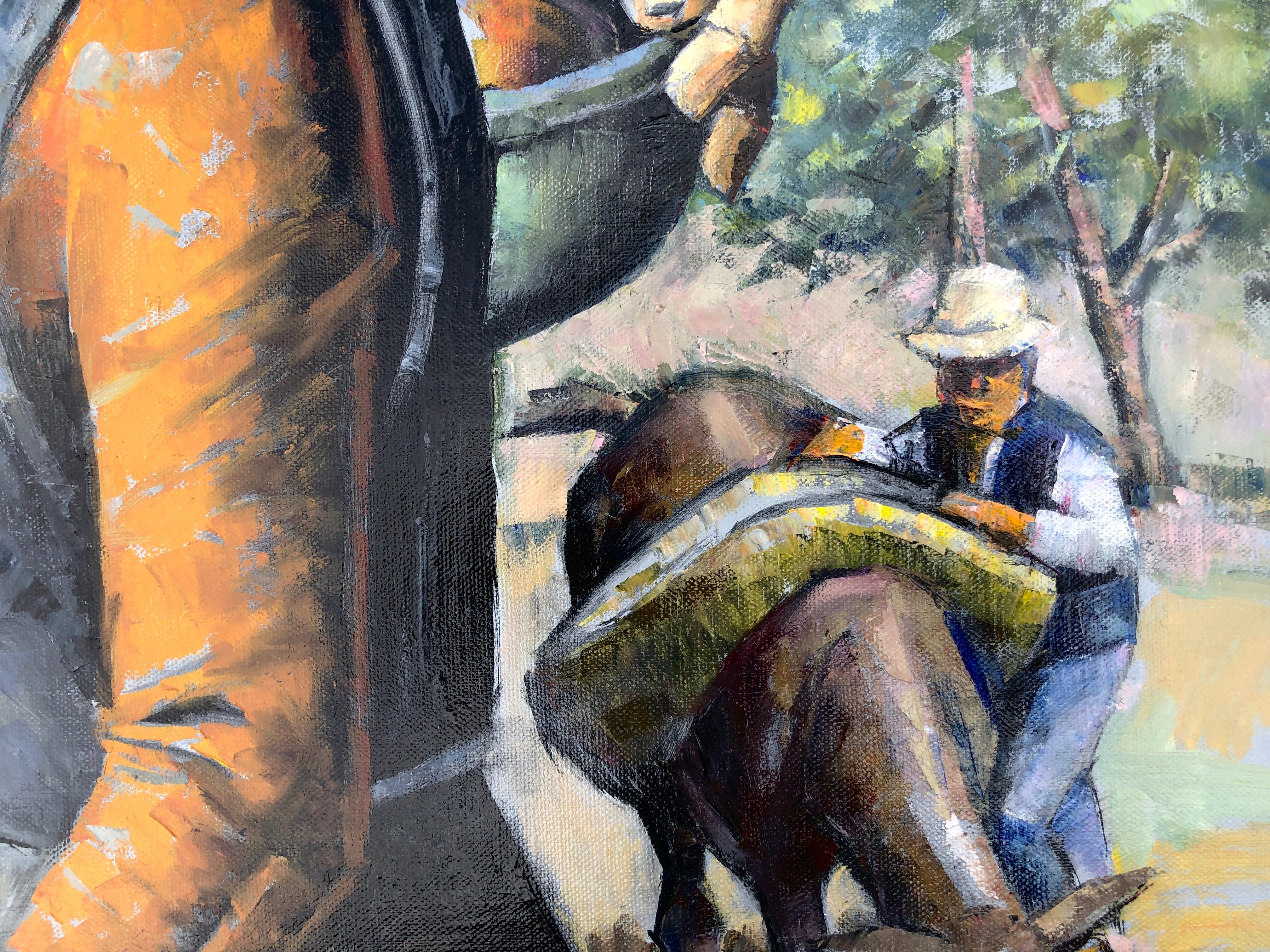 Jesús Villar (1930-2015) - Andalucía - Óleo sobre lienzo
Medidas del óleo 65x81 cm.
Medidas del marco 82x98 cm.

El pintor Jesús Villar nació en 1930, ha vivido y pintado en ambas Castillas, Andalucía, La Mancha, Santander, Vizcaya, Stuttgart, casi
