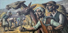 Harvesters huile sur toile peinture Espagne art européen