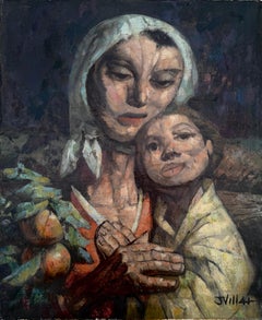 Maternidad óleo sobre lienzo