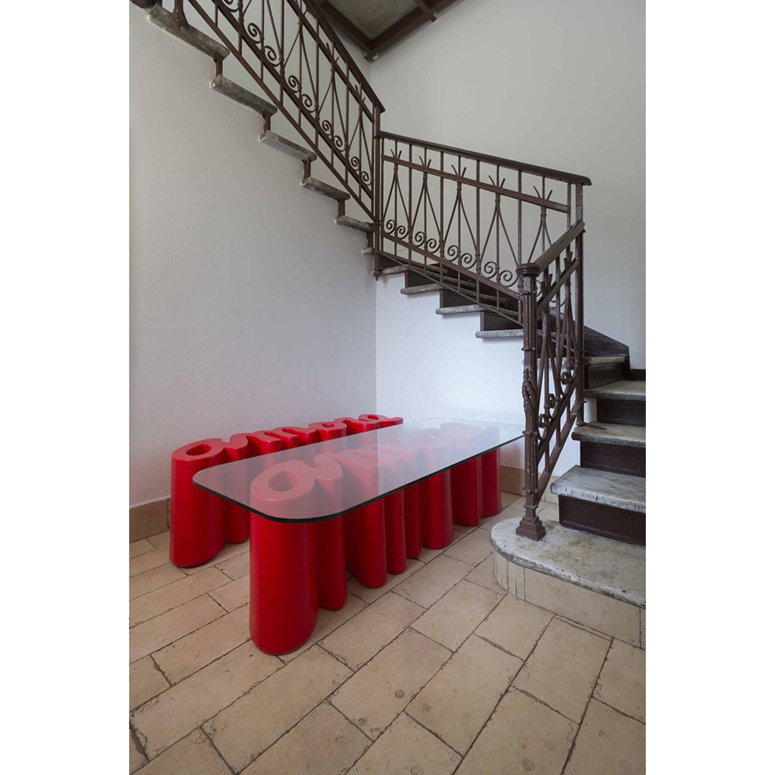 Schwarzer Amore Couchtisch von Giò Colonna Romano (Postmoderne) im Angebot