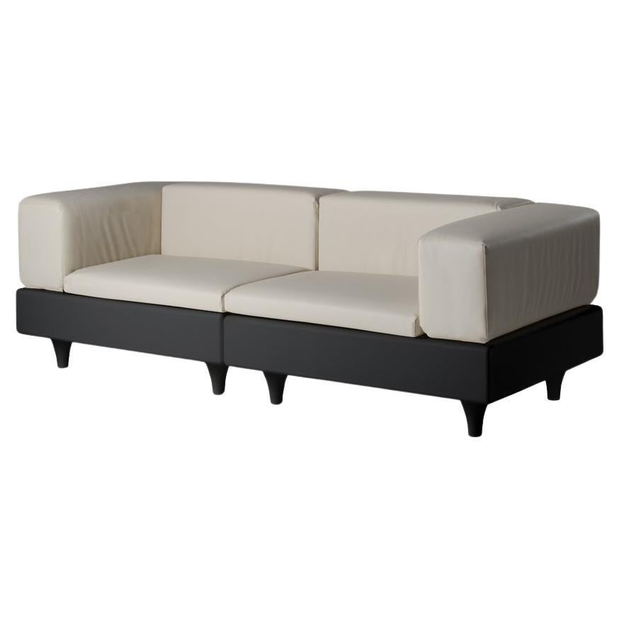 Jet Black Happylife Sofa by Bedini, Marzano And Settimelli For Sale