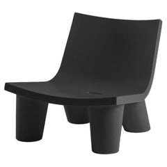 Jet Schwarzer niedriger Lita-Stuhl von otto Studio