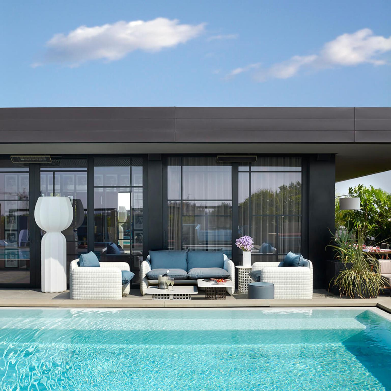 Jet Black Mara Armchair by Lorenza Bozzoli For Sale 5