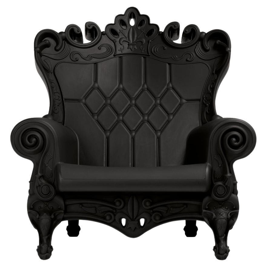 Jet Black Queen Of Love Armchair by Moro, Pigatti